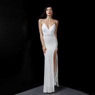 ◆ Formal Civil Wedding Dress for Wmen on Sale Long Mermaid Sequin Evening Dinner Gown for ninang Pa