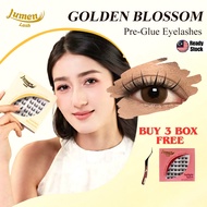 Bulu Mata Tanpa Gam [Free Golden Tweezer] Lumen Lash # Golden Blossom | Airy Nano Series Eyelash Glu