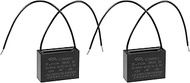 Ceiling Fan Capacitor CBB61 10uF 250V AC 2 Wires Metallized Polypropylene Film Capacitor 47x34x18mm