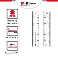 M&G Plastic Ruler 15 CM and 30 CM ARL960H8 - ARL960G4