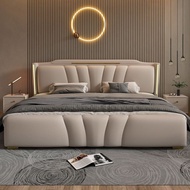 Genuine Leather Bed Double Storage Bed Frame Bed Frame Queen Size Bed Frame Bed Frame With Storage Q