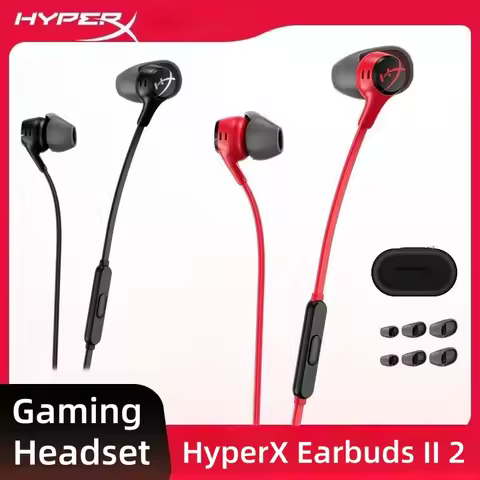 HyperX Cloud Earbuds II 2 Gaming Earphone With Mic Immersive Wired In-game Audio In-Ear Headphone Fo