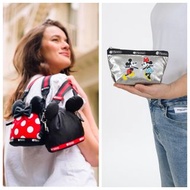 日本 LeSportsac X DISNEY 100週年 MICKEY 米奇 米妮 系列 紙巾 化妝袋 斜咩袋