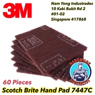 3M 7447C Scotch Brite Hand Pad - 60pcs / Box