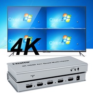 4K HDMI Quad Multi-viewer 4x1 การแบ่งหน้าจอ HDMI 2 3 4 หน้าจอสวิตช์ไร้รอยต่อ Multiplexer วิดีโอหลายช
