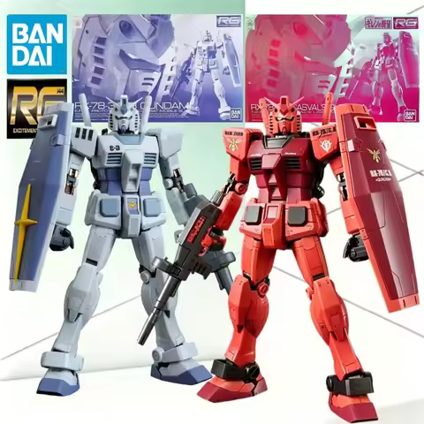 Bandai RG 1/144 Triple Gundam Set RX-78-2 RX-78-3 G-3 RX-78/C.A Casval Three Tone Mecha Full Articul