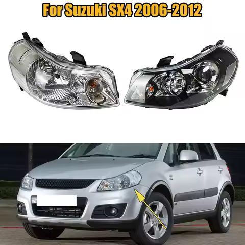 Car Front Bumper Headlight Headlamp Front Driving Head Light With Bulb For Suzuki SX4 2006 2007 2008