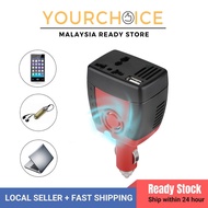 Malaysia Plug DC 12V to AC 220V 150W Car Power Inverter Converter Charger for Mobile Laptop 2.1A