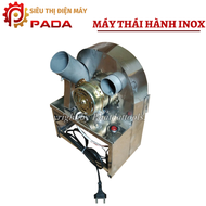Máy thái hành tỏicủ quả dùng điện vỏ INOX 304 cao cấp-Tặng kèm bộ 3 lưỡi dao thái thay thế