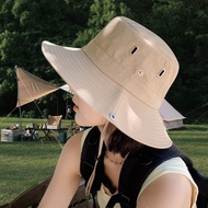 Camping Drawstring Bucket Hat Sunshade Hiking Sunscreen Outdoor Hiking Fishing Hat Western Cowboy Ha