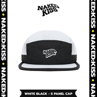 5 Panel Cap Naked Kiss | White Black | Nylon - Mesh