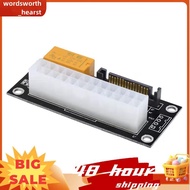 Dual PSU Power Supply Adapter Superior-Sync ATX Synchronous Connector Riser Cable for Add2psu Mining