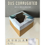 TRAJA CORRUGATED BOX 30X30X20 10PCS THICK FOOD BOX, DECORATIONS, ETC.