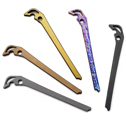 1/2PCS Titanium Alloy Back Spacer Folding Knife Shank Spine Keel For Chris Reeve Large Sebenza 21/31