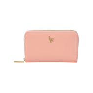 Louis Fontaine กระเป๋าสตางค์ซิปรอบกลาง รุ่น LIVELY - สีชมพู