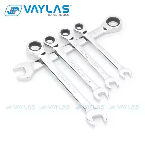 6-32mm Ratchet Wrench Spanner Fixed Head Mirror Polish 72T Ratcheting High Torque Multitool Ratchet 