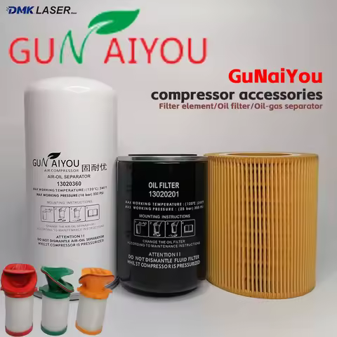 GuNaiYou Air Compressor 11-15KW Parts Precision Filter Cartridge GNY015AO AX AA Oil Filter Oil-gas S