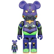 【2022年8月預訂】BE@RBRICK EVA 初号機(新塗装版) bearbrick 400％+100％/1000%