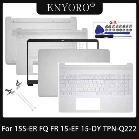New For hp 15S-FQ case white 15S-ER 15S-FR 15-EF 15-DY TPN-Q222 TPN-Q230 LCD Screen Back Cover Palmr