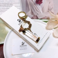【西洋古董飾品】Swarovski 精品水晶切割高爾夫球桿 鑰匙圈