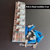 PCB TR FINAL TOSHIBA 5SET BAHAN FIBER PCB TRANSISTOR FINAL 5 SET TOSHIBA