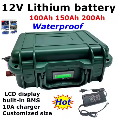 CZ-Waterproof Batterie au lithium BMS pour moteur de bateau à la traîne, 12V, 200Ah, 100A, accessoir