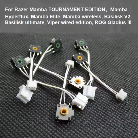 TTC Gold Core Mouse Encoder With Cable Clip For Razer Viper Wired Mamba 5G Elite Naga 2014 Basilisk