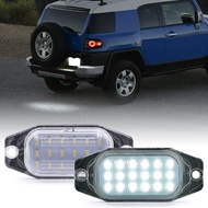 2Pcs For Toyota FJ Cruiser Land Cruiser FJ80 Celica Lexus LX450 White LED Number License Plate Light