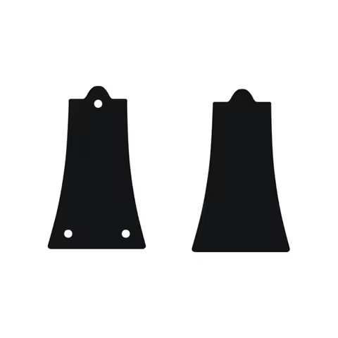 Pleroo guitar pickgaurd For 1PCS Harley benton SC-450 LP guitars truss Rod Cover, Black