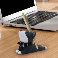 Baoblaze Cartoon Dog Figurine Mobile Phone Holder Funny Art Crafts Smartphone Bracket