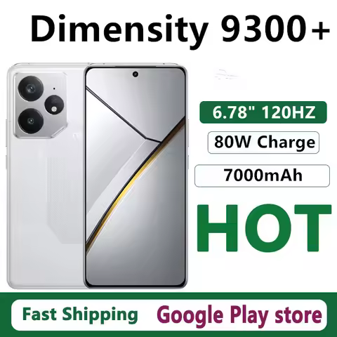 Original Realme GT NEO 7 Mobile Phone Dimensity 9300+ Android 15.0 OTA 6.78" OLED 120HZ 50.0MP Camer