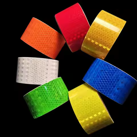 5CM*5M Reflective Tapes Shiny Stars 7Colors Waterproof Adhesive High Visibility Warning Safety Stick