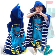 Children Swim Robe Bath Robe (75cm x 150cm) Beach Towel Swimming Towel Hooded Towel Boy Girl