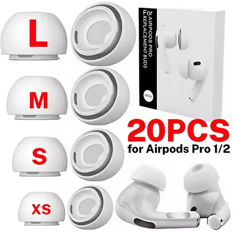 XS/S/M/L Silicone Eartips Earplugs for Apple AirPods Pro 1st 2nd Generation Replacement Silicone Ear