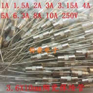 T 1A1.5 A2A3.15 A4A6.3 A8A10A 250V 3.6 * 10MM Ceramic Fuse Tube with Lead Pin
