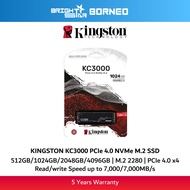 KINGSTON KC3000 PCIe 4.0 NVMe M.2 SSD - 512GB/1024GB/2048GB/4096GB