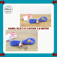 RCA CABLE 3 X 3 KITANI AUDIO VIDEO CABLE 1.8 METERS