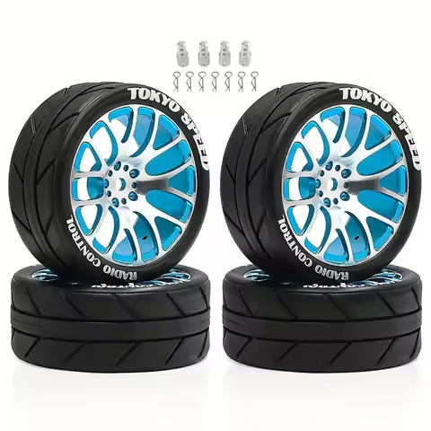 For MJX HYPER GO 14304 14303 14302 14301 Metal Wheel Tires 1/14 Rally CNC High Strength Metal Wheels