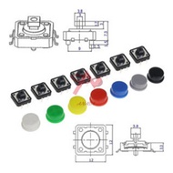 -- B3F 10mm Push Button Case - Red Round (No push button) --