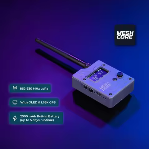 MeshCore Wio Tracker L1 Pro 868MHz 915MHz Lora IoT Off-Grid Secure Text Communication Device, OLED L