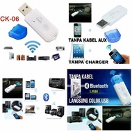 USB Bluetooth Audio Receiver Wireless CK-06 with Mic Receiver Mobil