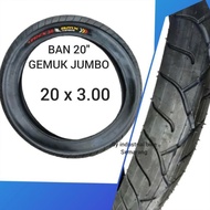 Ban Luar 20 x 3.00 BMX Tire Merk Trex Gemuk Jumbo 20x3.00 20x3.0 20