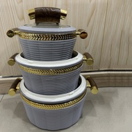 3pcs Set Food insulation box 800ML/2000ML/3500ML Food Warmer Thermal Insulated Hot Pot Ramadan Event