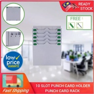 Punch Card Holder丨Punch Card Rack | 10'slot Punch Card Holder *ABS Material