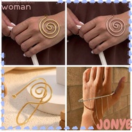 JONY Palm Ring, Handmade Portable Spiral Palm Ring,  Wire Wrapped Jewelry Accessories Reiki Energy S