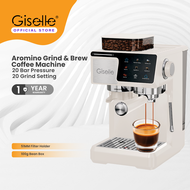 Giselle 51mm 20Bar Digital Touch Aromino Espresso Coffee Maker with Vertical Anti-Splash Grinder / M
