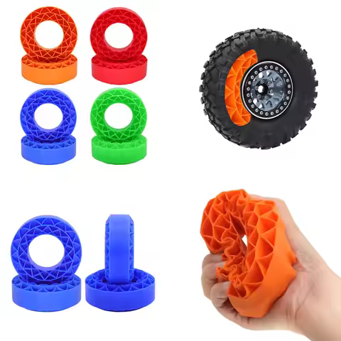 1.9'' Tires Soft Silica Gel Anti Foams Insert 106x42mm for 1/10 RC Crawler Rigs TRX4 SCX10 III CJ-7