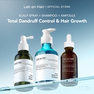 Lab on Hair 3in1 Bundle Anti Dandruff Shampoo + Ampoule + Scalp Spray -  Haircare Syampu