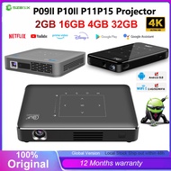DLP P15 Mini Projector P10II P09 4K Full HD Portable Projector Android 9.0 Home Cinema Miracast Airp