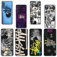 Samsung A31 A32 4G A32 5G A41 A42 5G A51 TPU Spot black phone case Creative Stüssy trendy brand